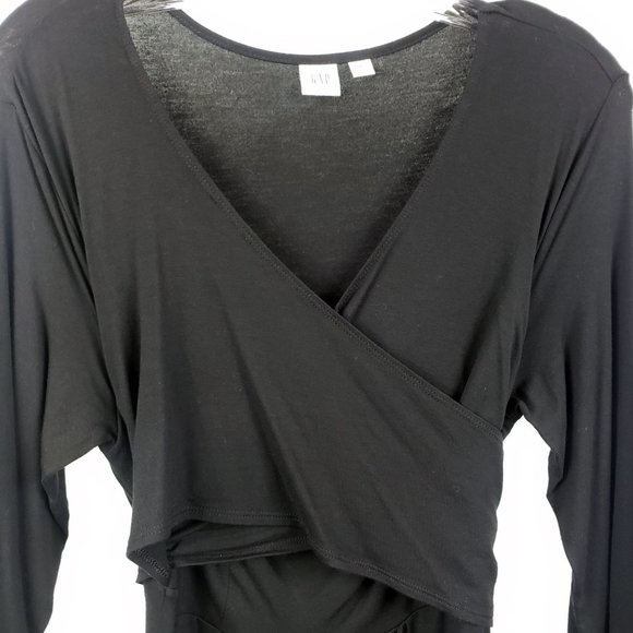 GAP Black Wrap Dress - Picture 3 of 11